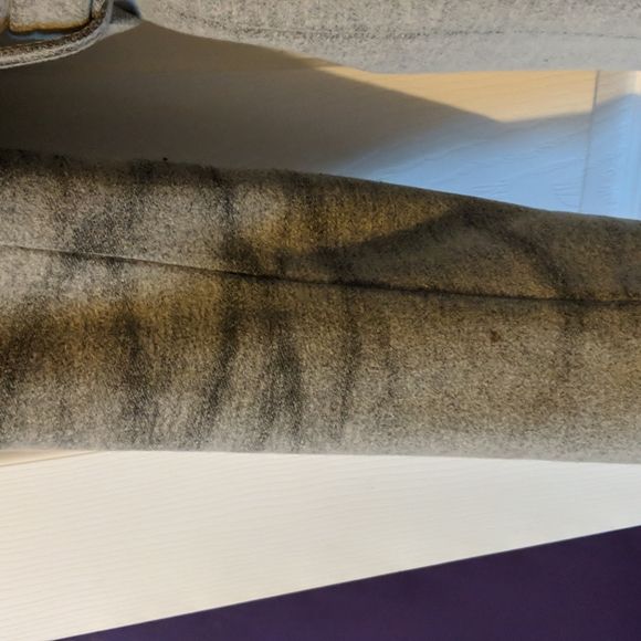 Babaton Wool Grey Pea Coat - Picture 3 of 3